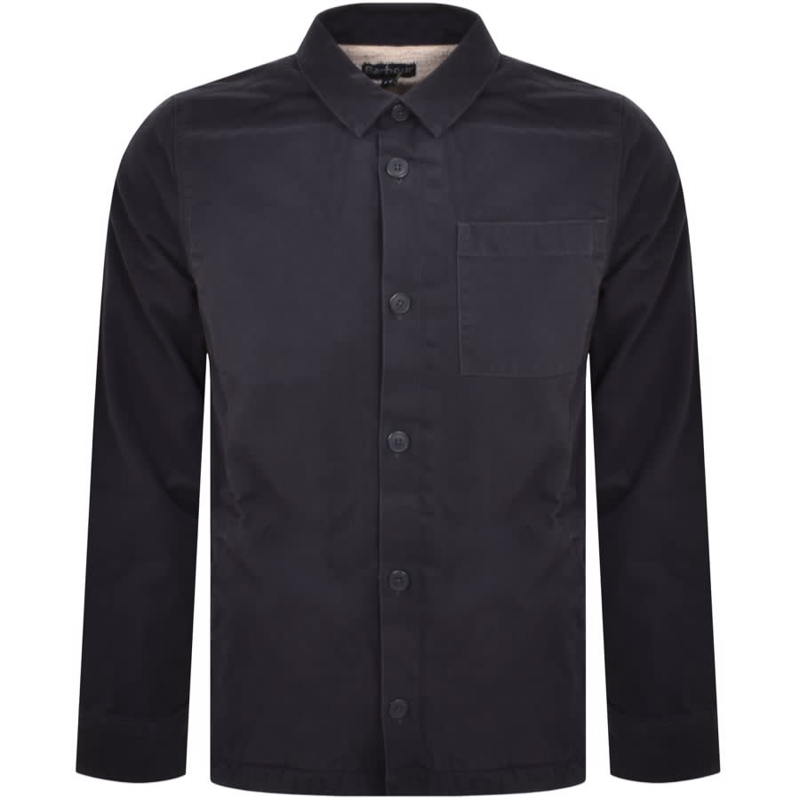 Barbour Casper Overshirt Jacket Navy | Mainline Menswear