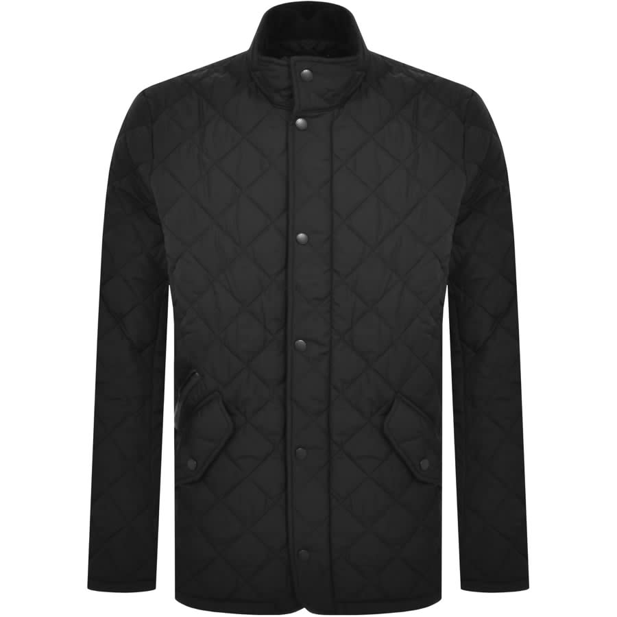 Barbour Chelsea Sports Quilt Jacket Black | Mainline Menswear