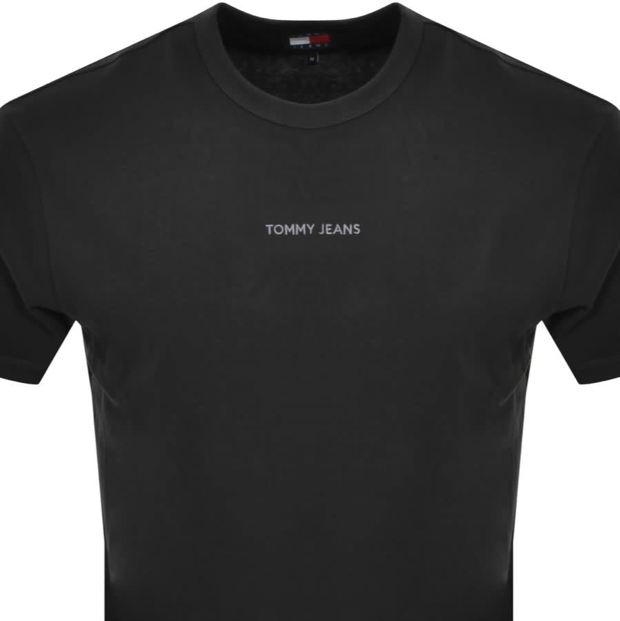 Tommy Jeans Logo T Shirt Black Mainline Menswear Canada