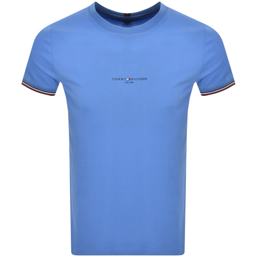 Tommy Hilfiger Tipped T Shirt Blue | Mainline Menswear