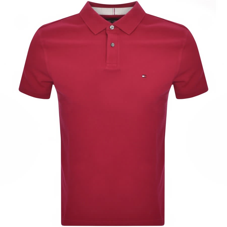 Tommy Hilfiger 1985 Polo T Shirt Burgundy | Mainline Menswear