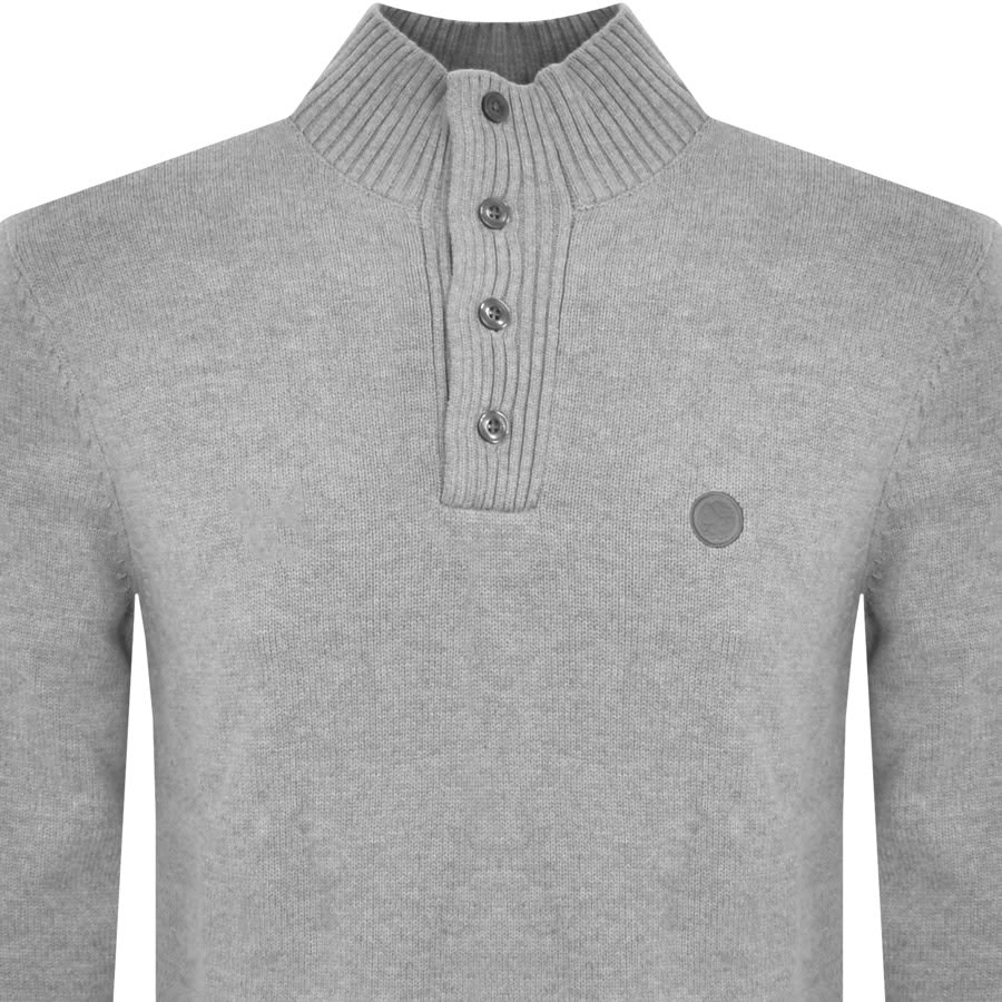 Green funnel neck clearance jumper