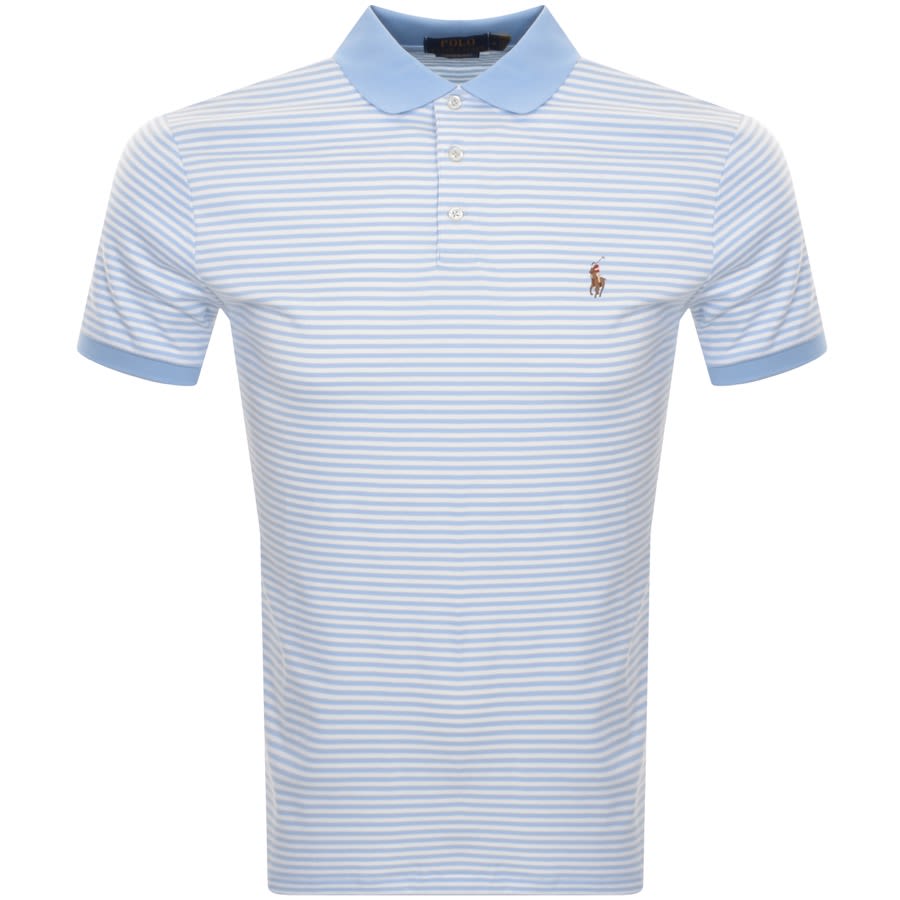 Ralph Lauren Custom Slim Fit Polo T Shirt Blue Mainline Menswear