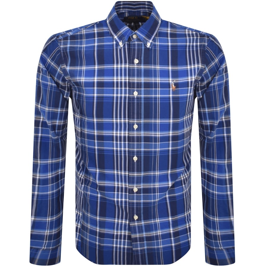 Ralph Lauren Long Sleeve Sport Shirt Blue Mainline Menswear