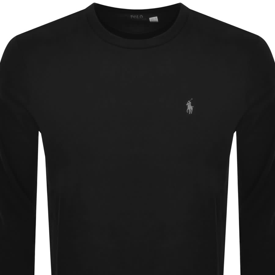 Designer black best sale crew neck jumper