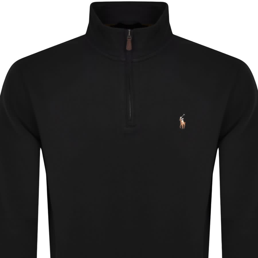 Ralph lauren half zip cheap sweatshirt black