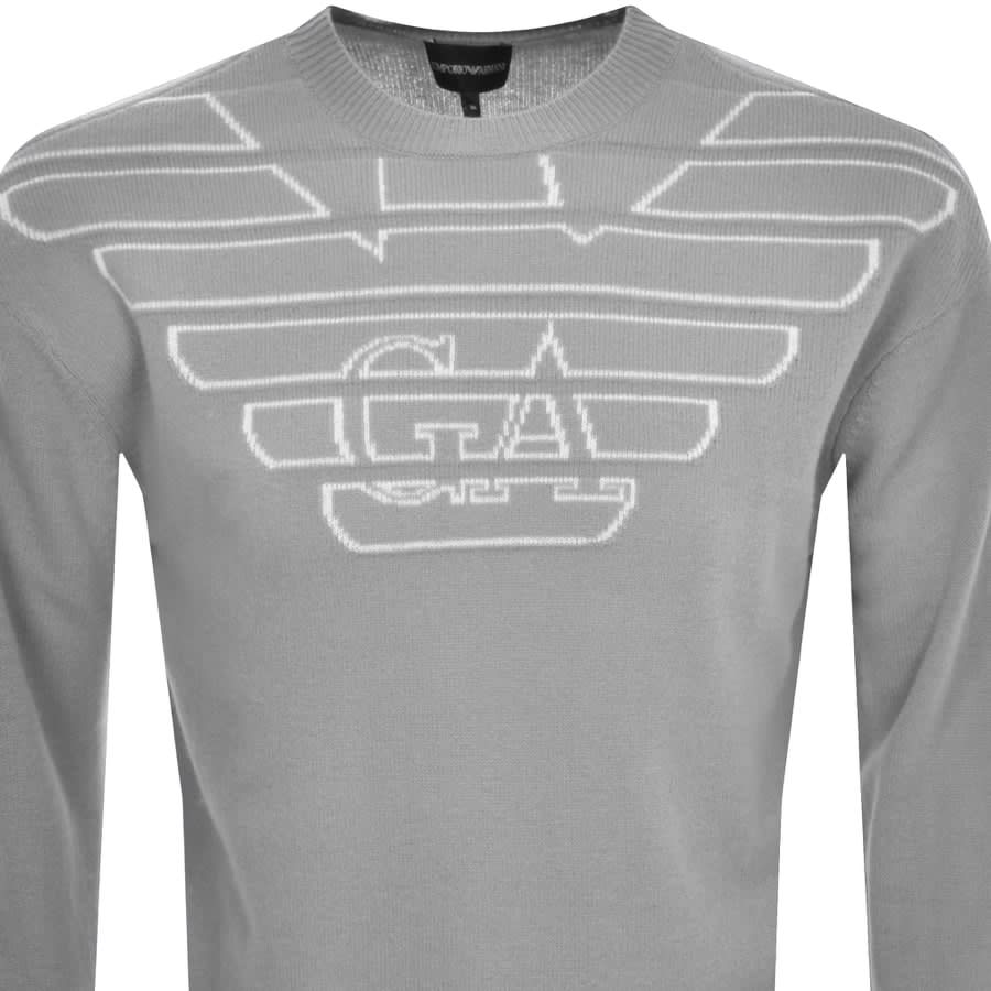 Grey armani jumper new arrivals