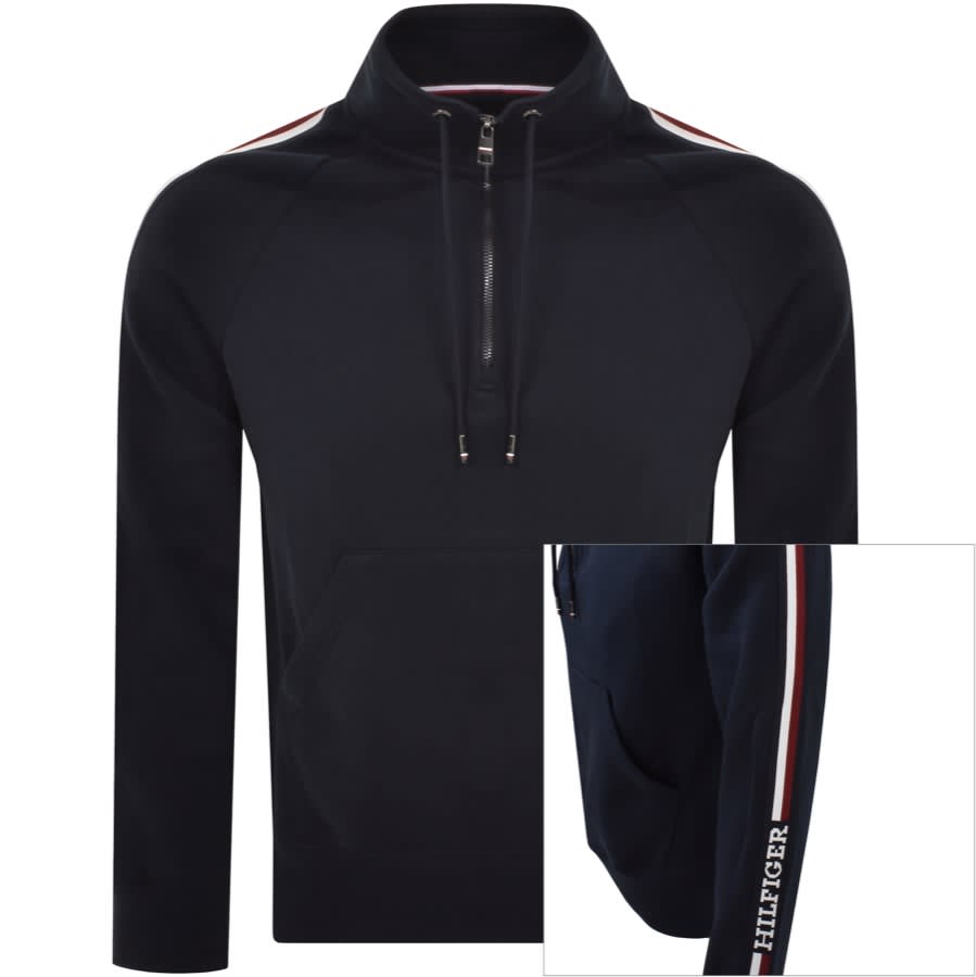 Tommy hilfiger hotsell logo stripe sweatshirt