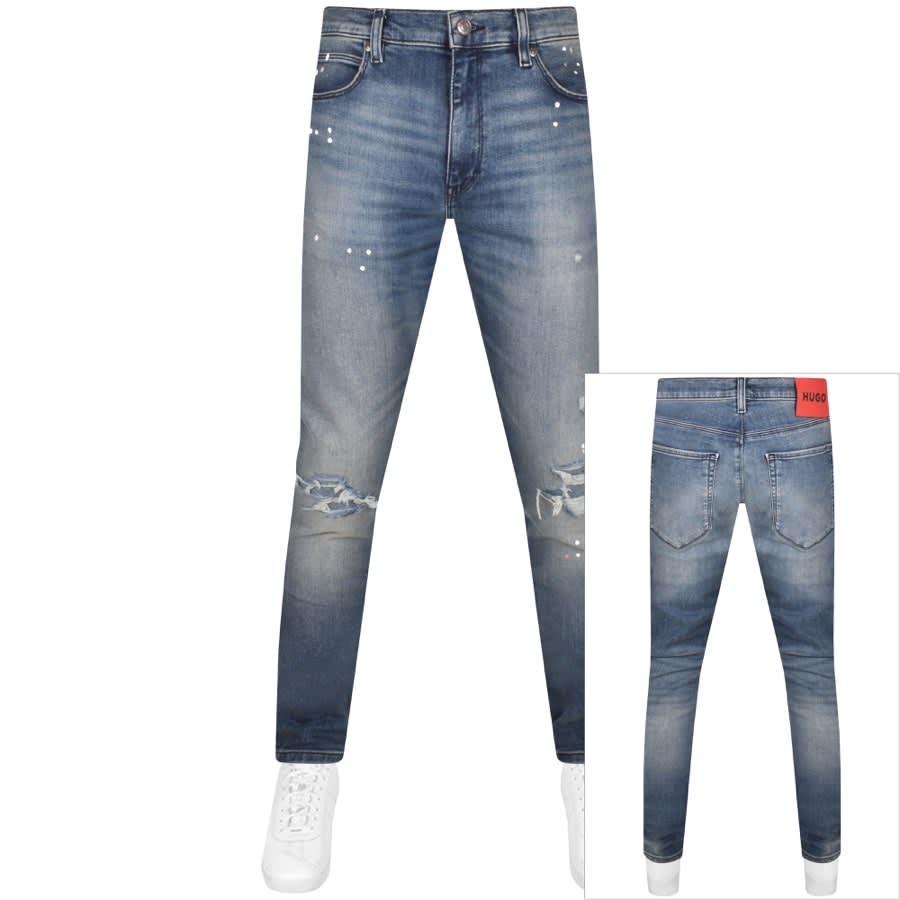 HUGO 734 Extra Slim Fit Jeans Blue | Mainline Menswear