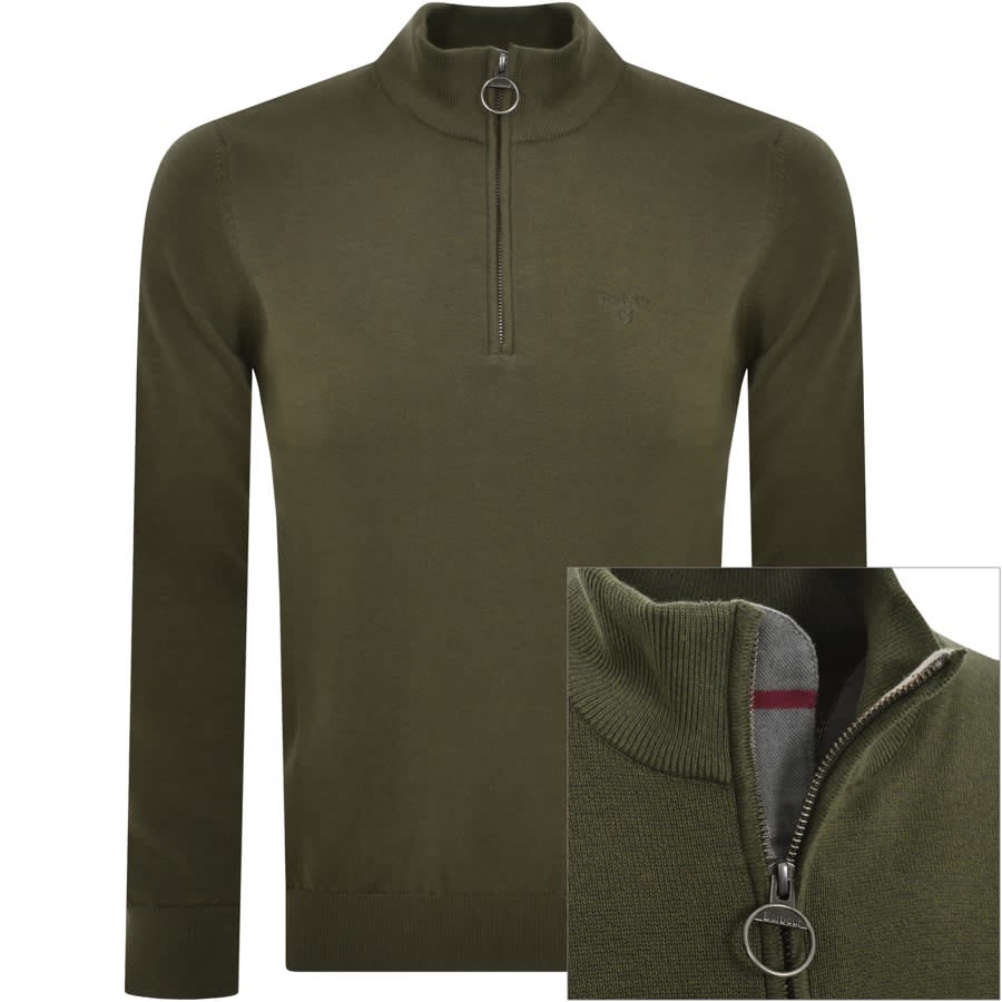 Barbour green jumper best sale