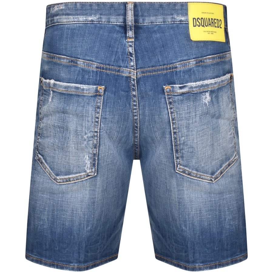 Dsquared2 high-waisted denim shorts - Blue