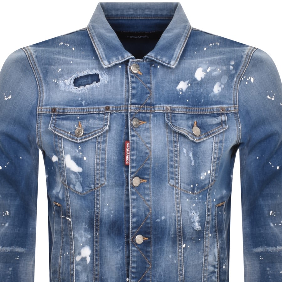 DSQUARED2 Dan Denim Jacket Blue Mainline Menswear Canada