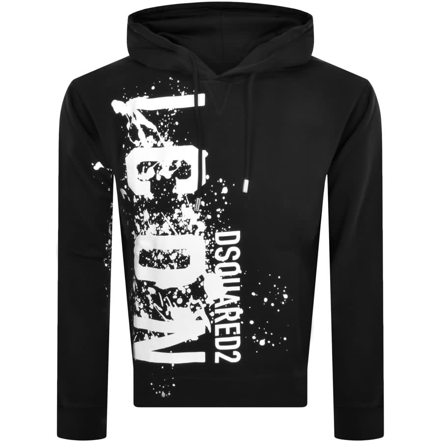 Dsquared2 logo-print zipped hoodie - Black