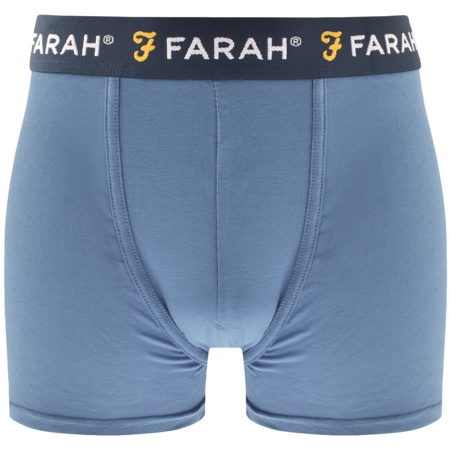 Farah Vintage Corban 3 Pack Boxer Shorts Black