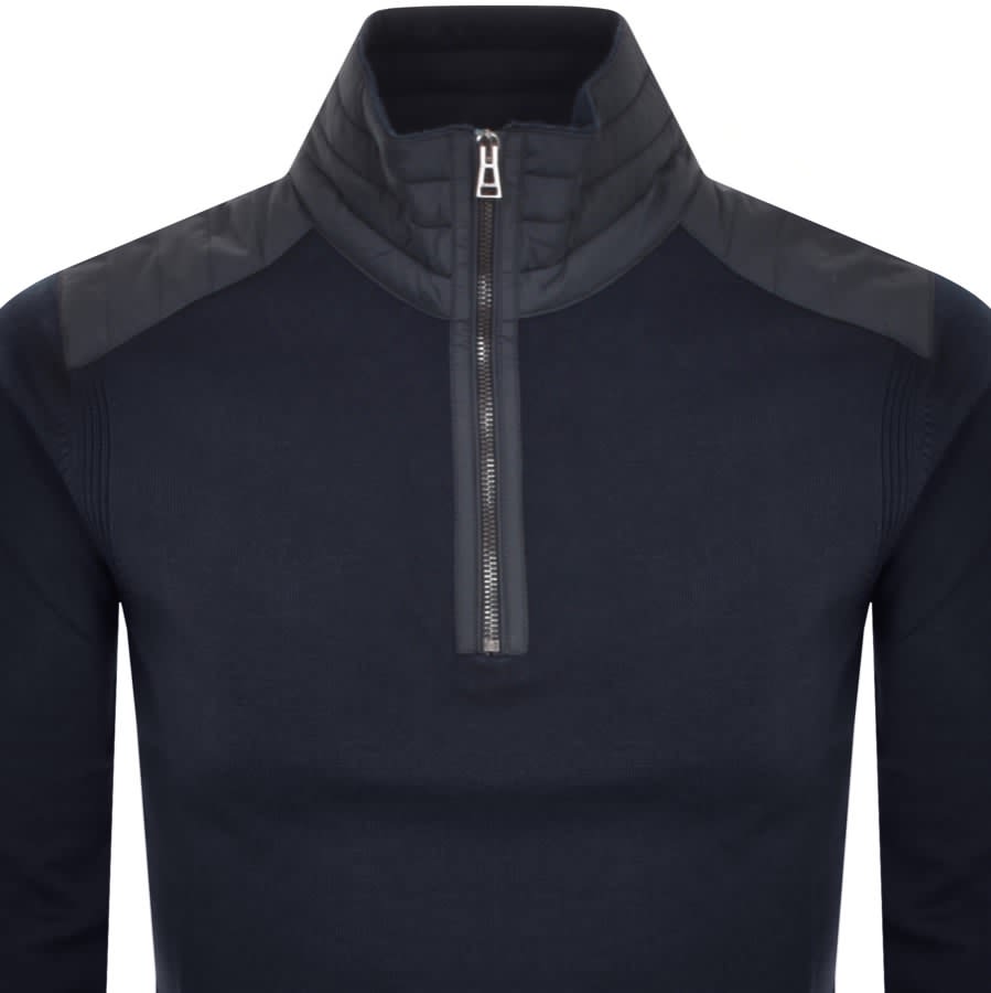 Belstaff patch hotsell quarter zip sweatshirt