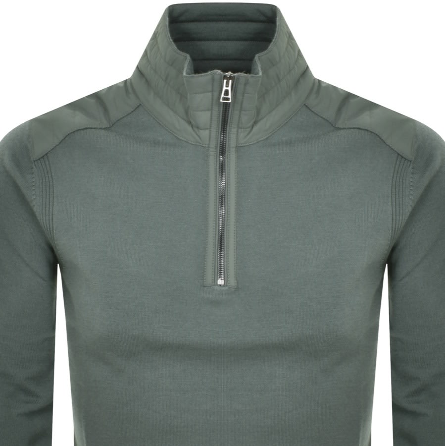 Belstaff Quarter Zip Jumper Green Mainline Menswear Canada