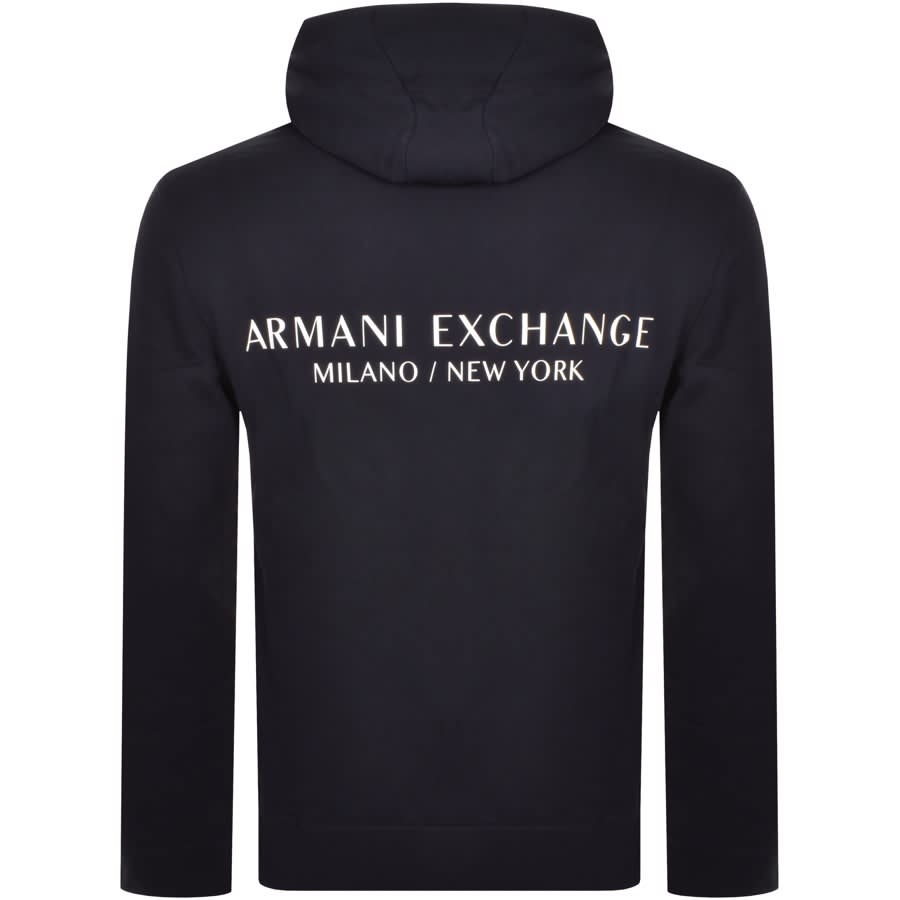 Navy armani online hoodie