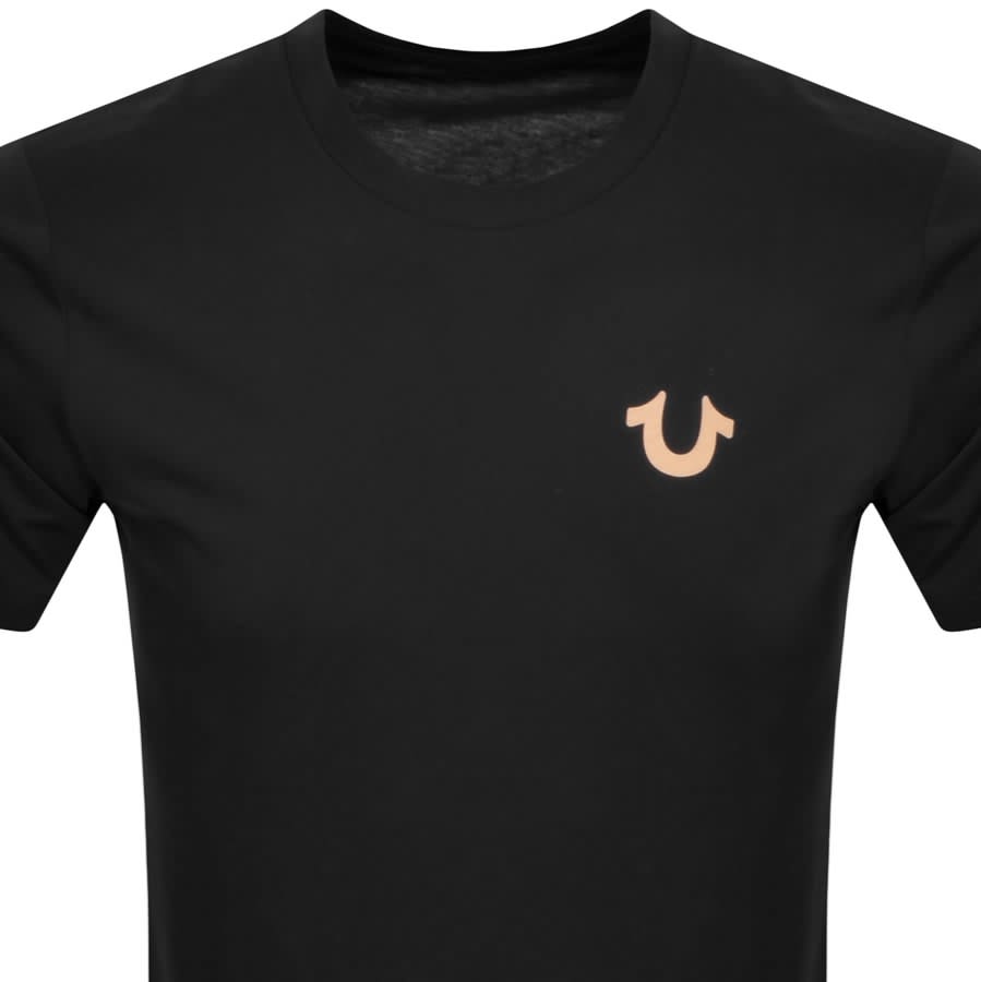 Black and gold hot sale true religion shirt