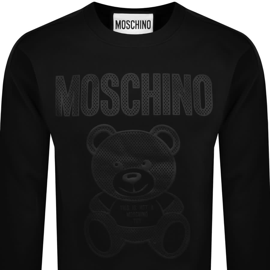 Black 2025 moschino sweatshirt