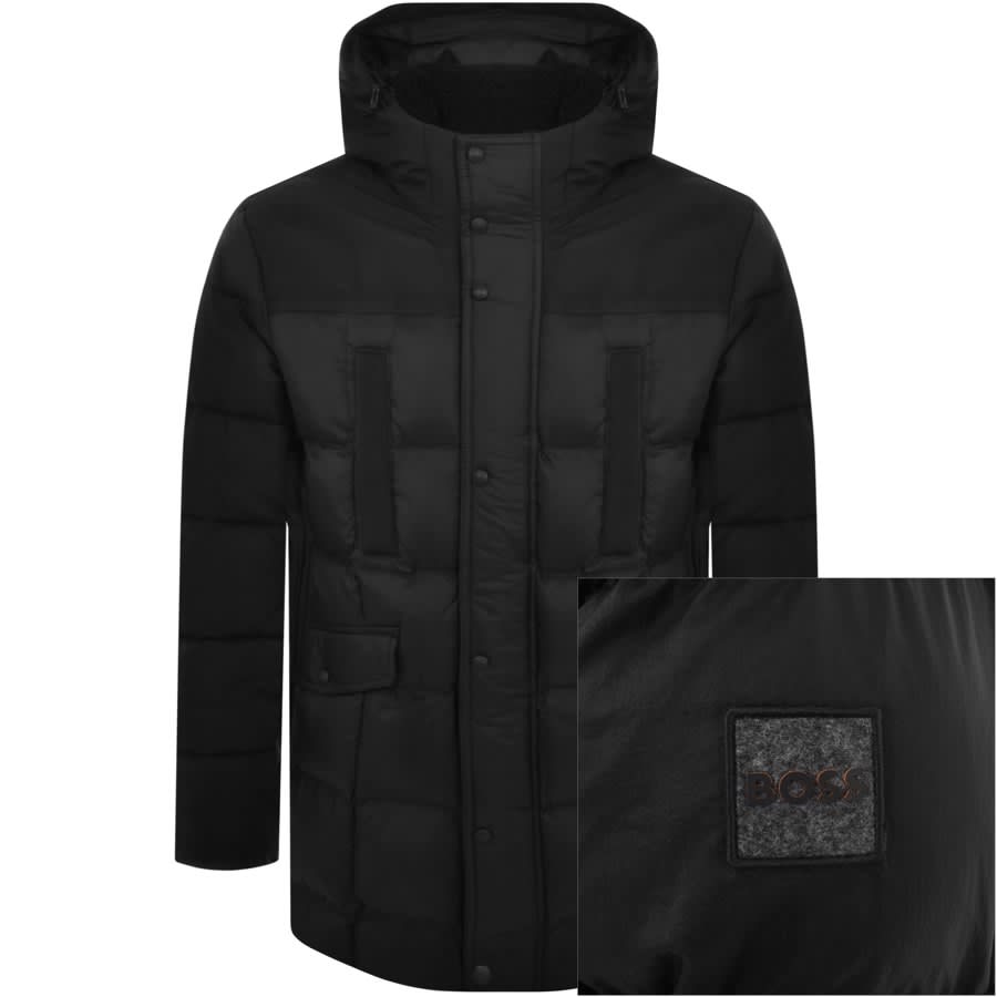 Boss deals parka coat