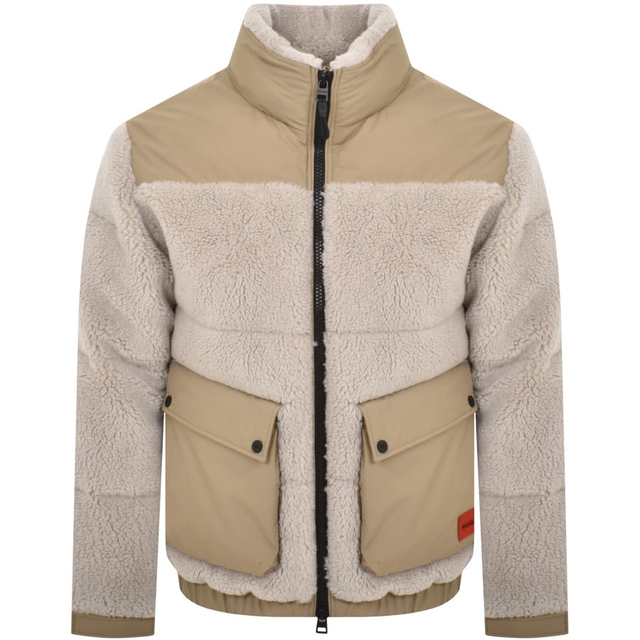 HUGO Beddy2341 Jacket Beige | Mainline Menswear