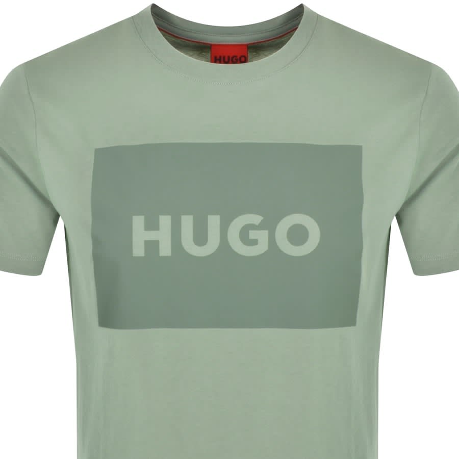 HUGO Dulive Crew Neck T Shirt Green Mainline Menswear United States