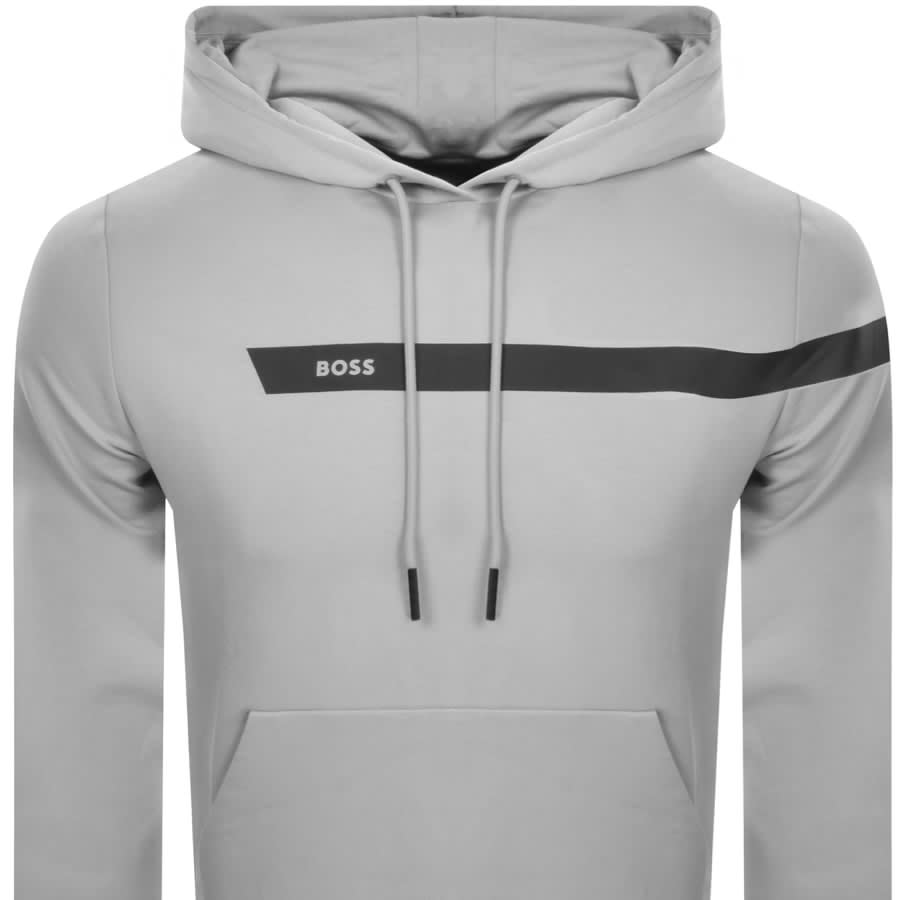Grey hugo boss hoodie outlet