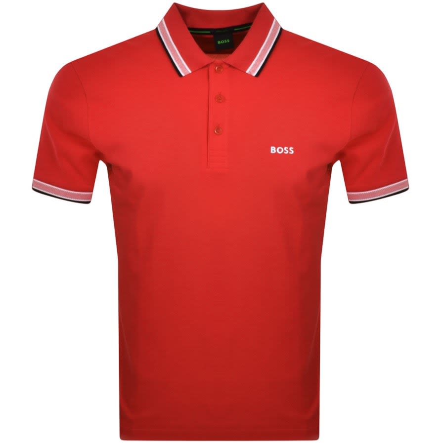 BOSS Paddy Polo T Shirt Red Mainline Menswear United States