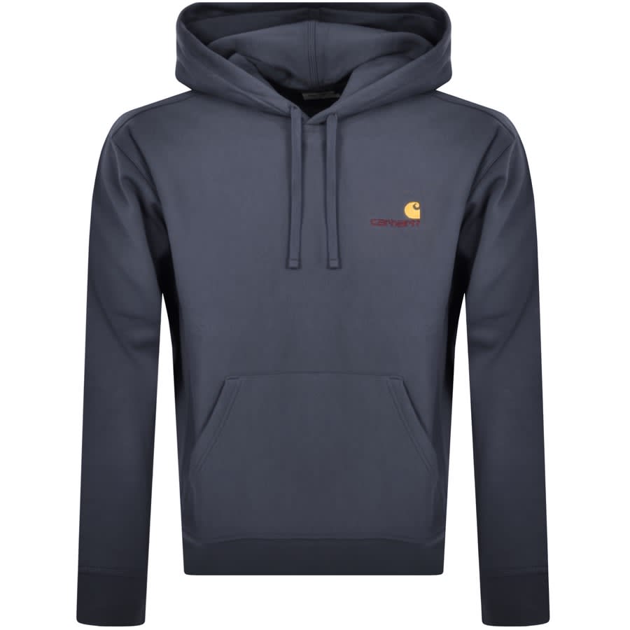 Carhartt WIP Logo Hoodie Blue Mainline Menswear Australia