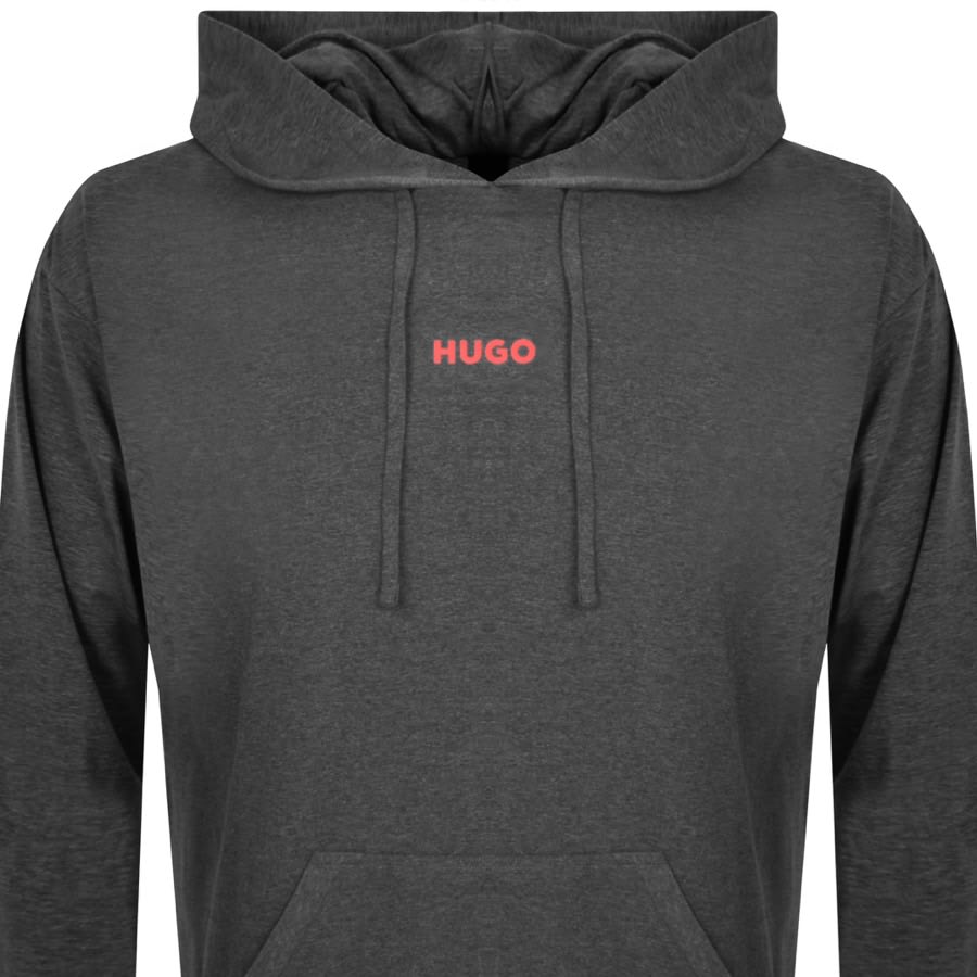 HUGO Lounge Linked Hoodie Grey Mainline Menswear Canada