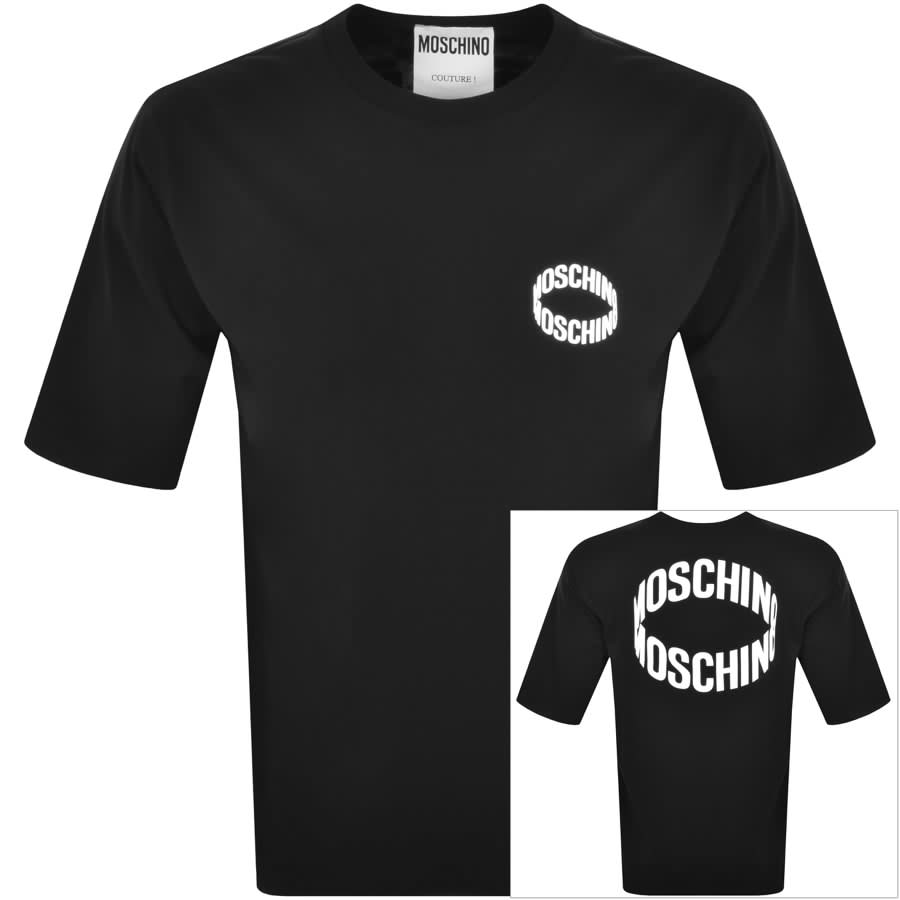 Moschino Logo T Shirt BlackMoschino Logo T Shirt Black Male Large