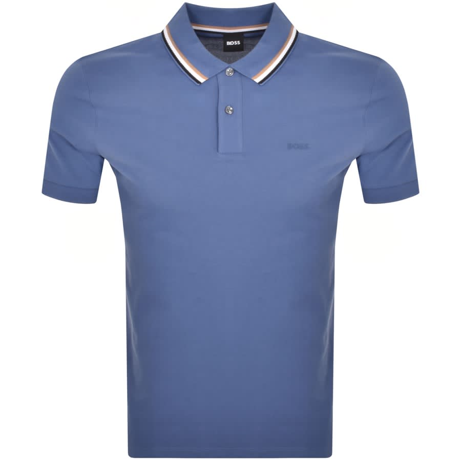 BOSS Penrose 38 Polo T Shirt Blue | Mainline Menswear