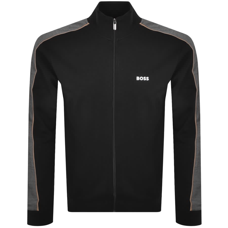 Boss bodywear lounge clearance full zip sweatshirt black