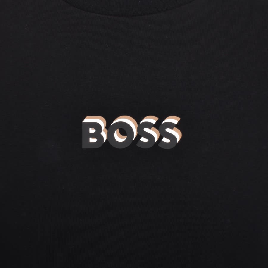 Hugo boss sweatshirt outlet black and gold