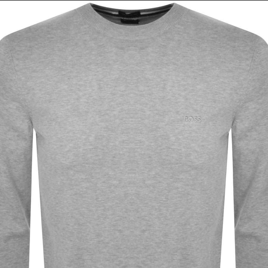 BOSS Pacas L Knit Jumper Grey