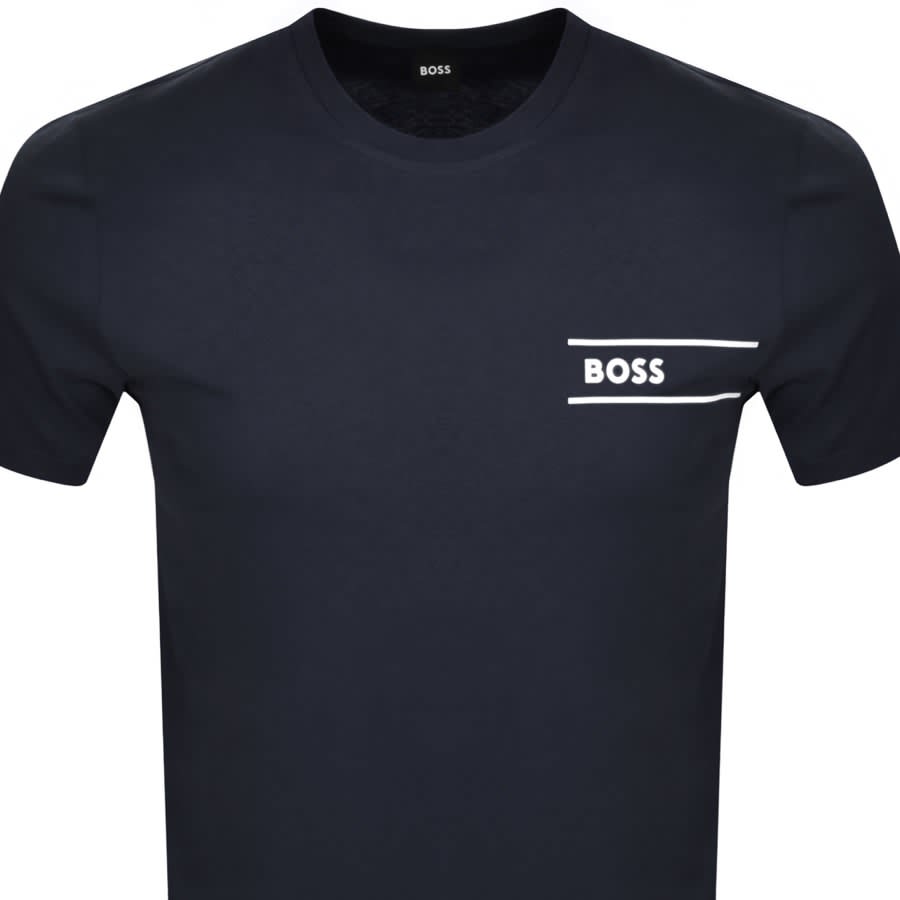 BOSS Lounge Logo T Shirt Navy Mainline Menswear Canada