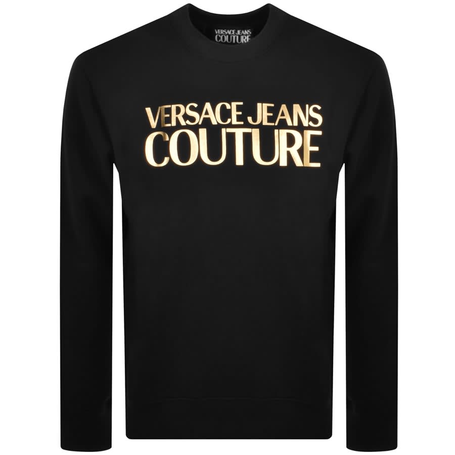 Versace Jeans Couture Logo Sweatshirt Black | Mainline Menswear