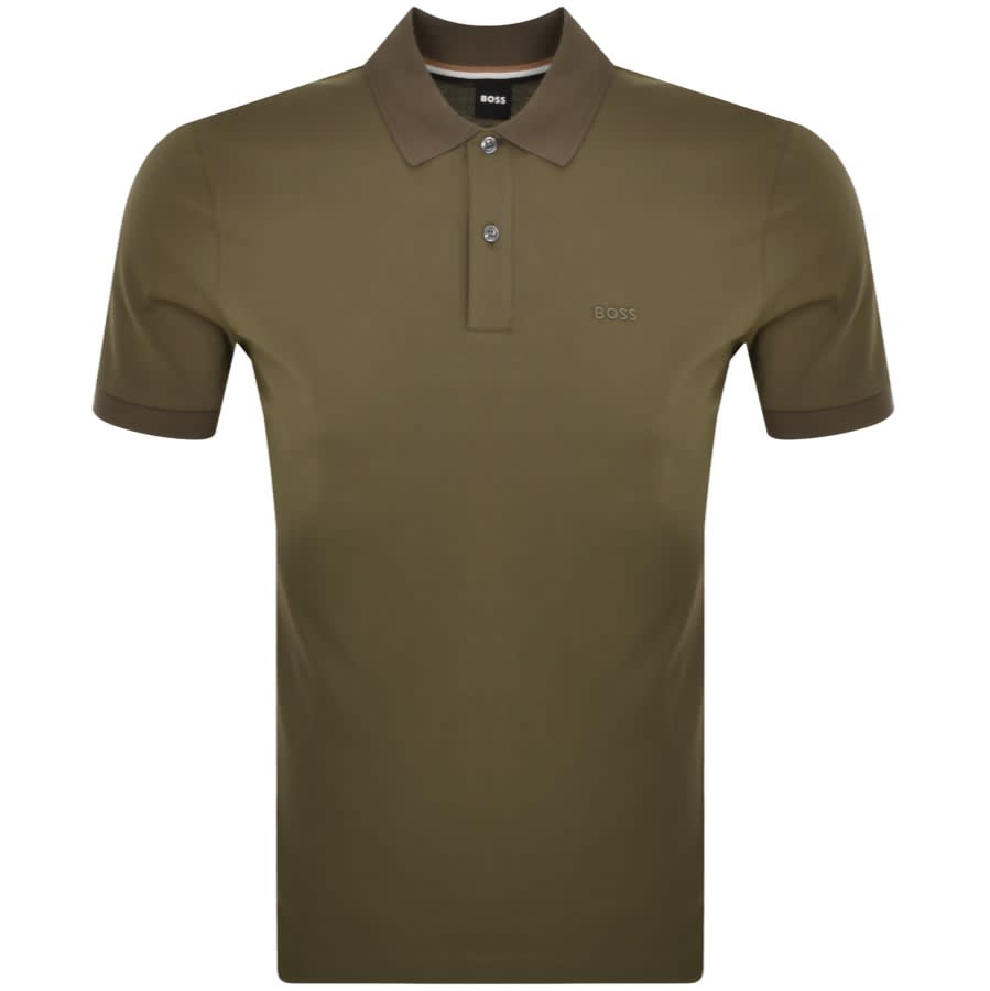 BOSS Pallas Polo T Shirt Green | Mainline Menswear