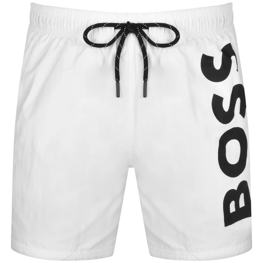 BOSS Octopus Swim Shorts White Mainline Menswear