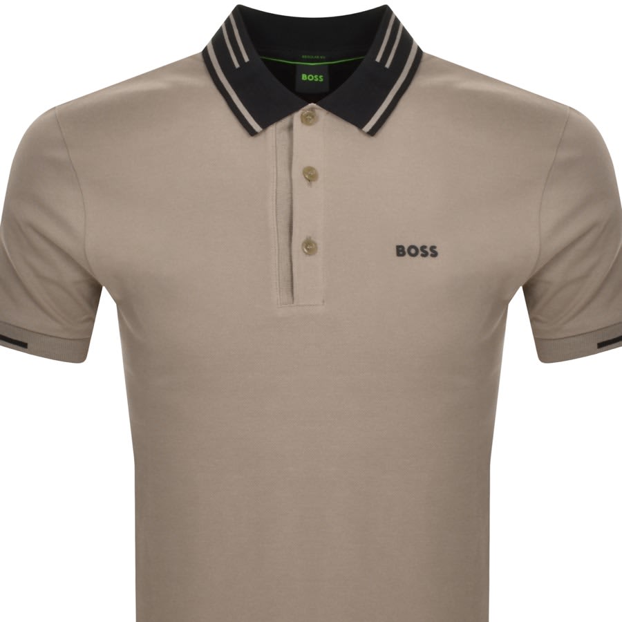 Hugo boss green clearance polo t shirt