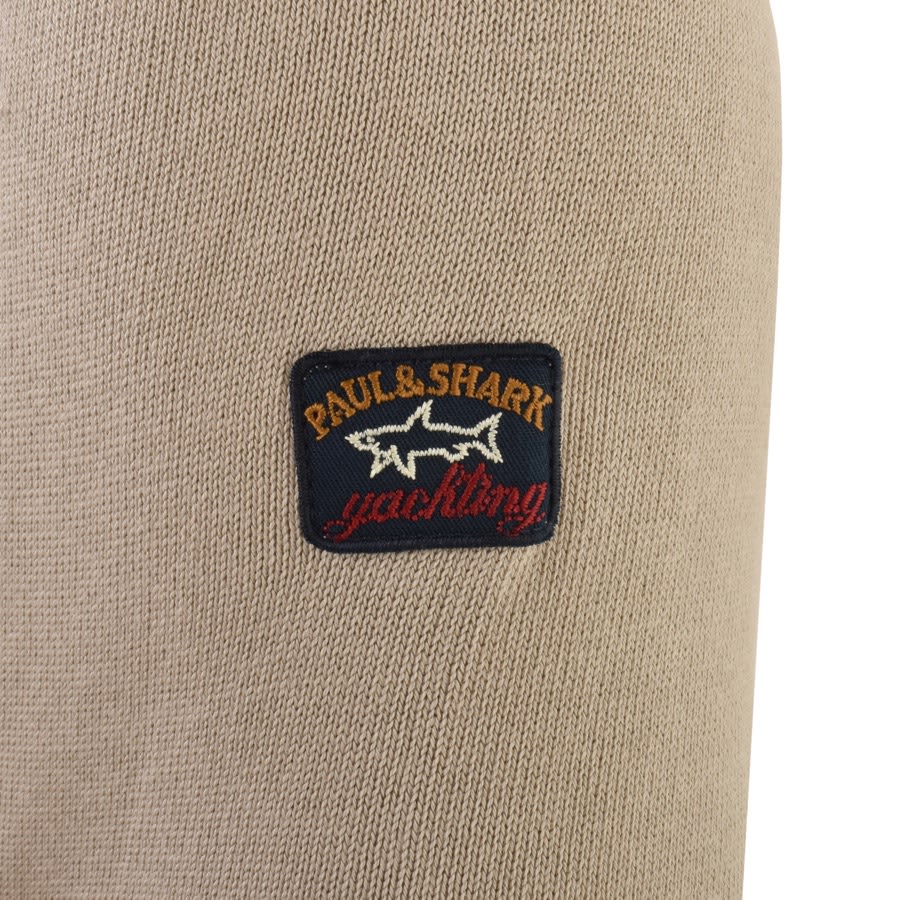 Paul And Shark Roundneck Knit Jumper Beige