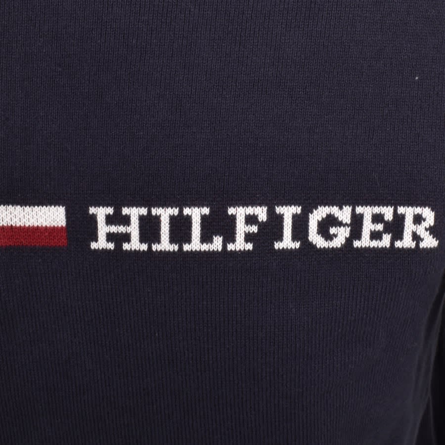 Navy shop hilfiger sweatshirt