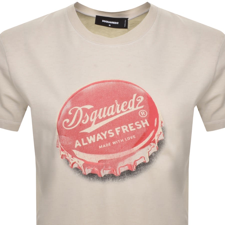 Red dsquared cheap t shirt