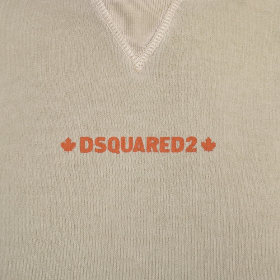 DSQUARED2 Cipro Fit Pullover Hoodie Beige | Mainline Menswear ...