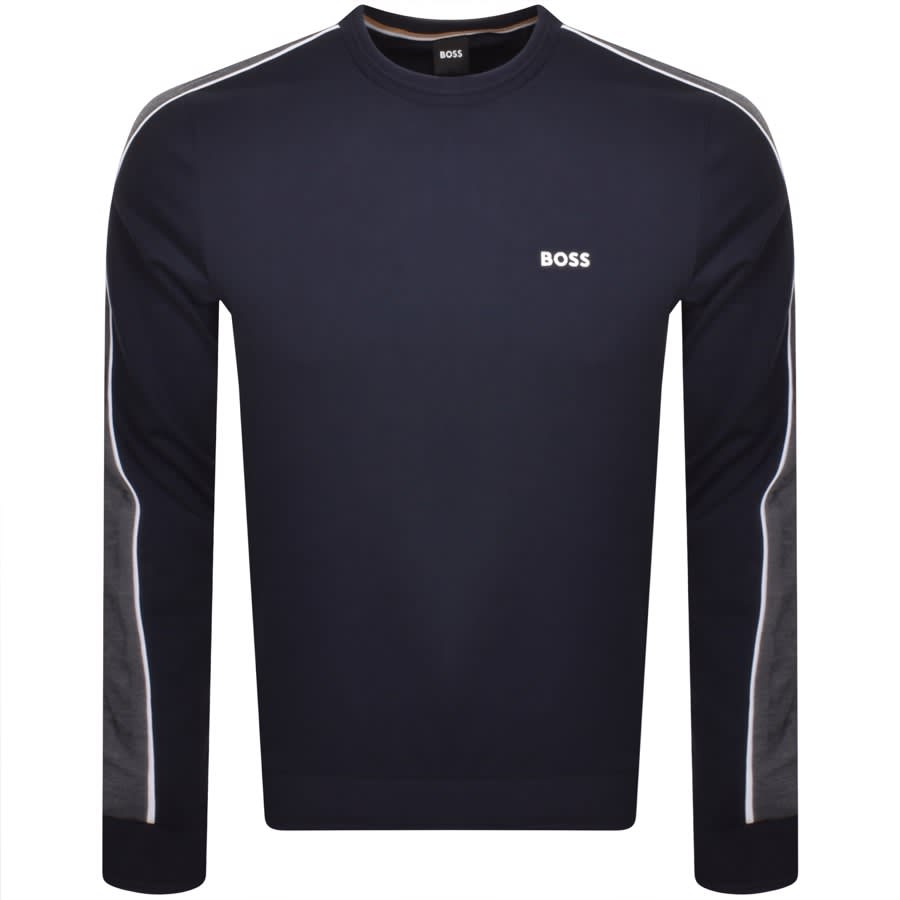 BOSS Loungewear Sweatshirt Navy | Mainline Menswear