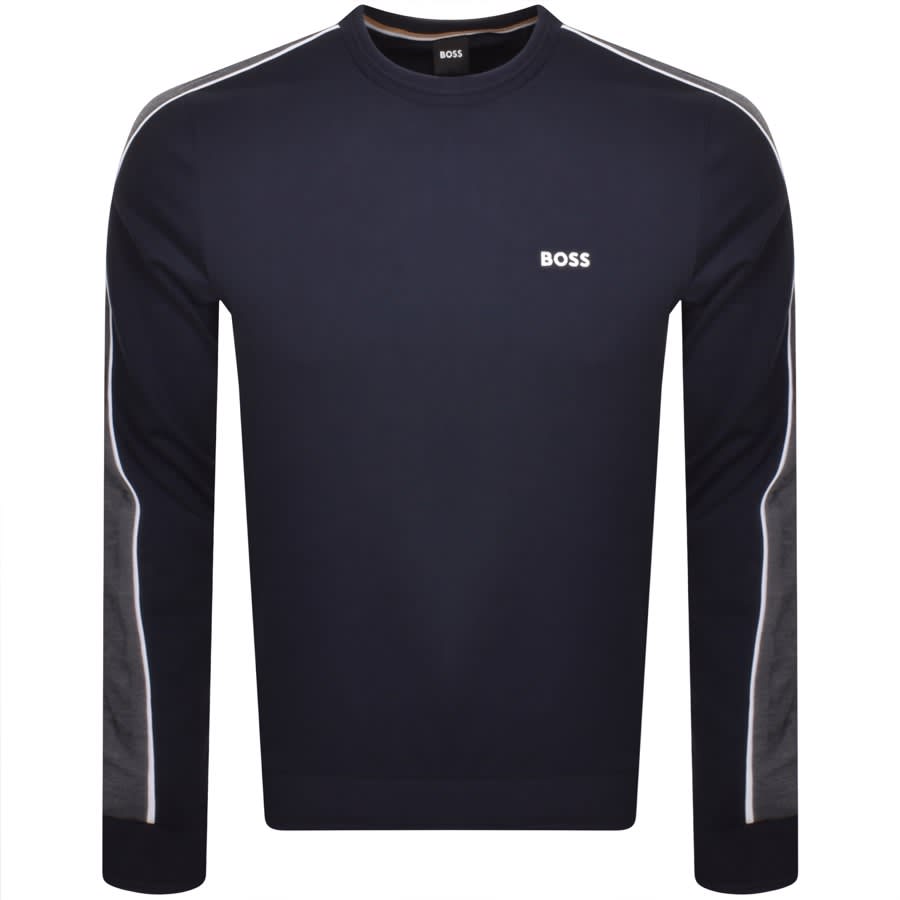 Boss navy sweatshirt outlet