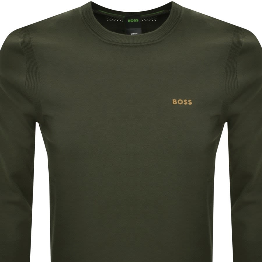 Green boss jumper sale