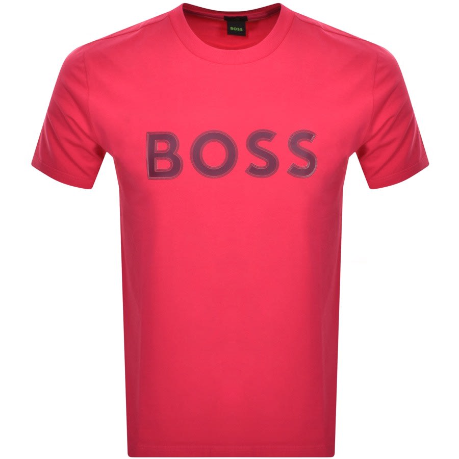 Mens red hugo sales boss t shirt