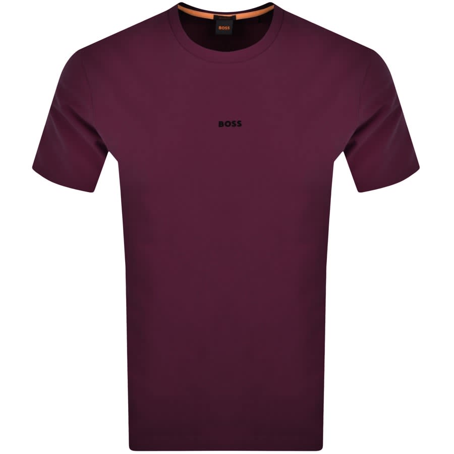Hugo boss burgundy shop t shirt