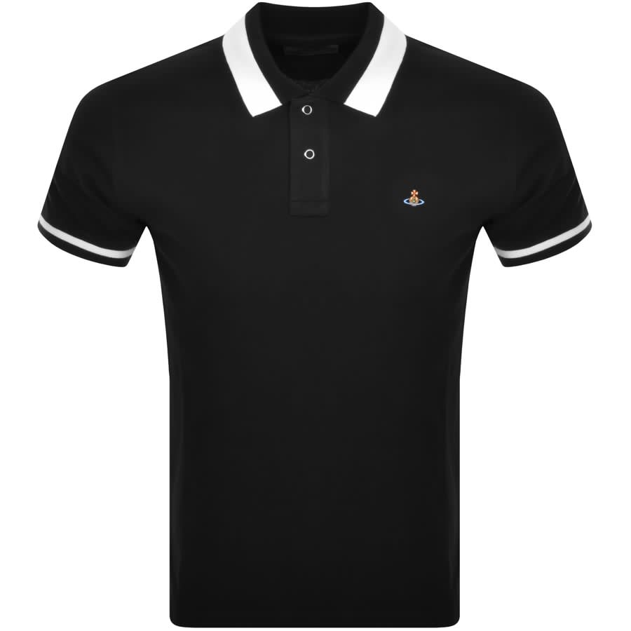 Vivienne Westwood Logo Polo T Shirt Black | Mainline Menswear